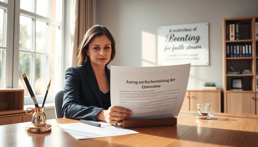 Antrag auf Rückerstattung der Quellensteuer Schweiz